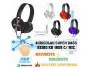AURICULAR SUPER BASS KEIBO KB-1505 C/ MIC
