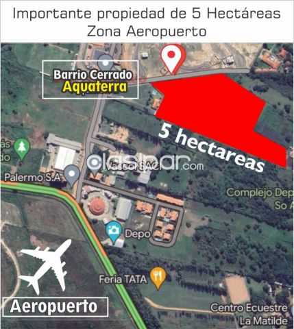 Terrenos - LUQUE, ASUNCIÓN: INIGUALABLES 5 HAS, P/ CRECIMIENTO INMOBILIARIO, RENTABILIDAD ASEGURADA.