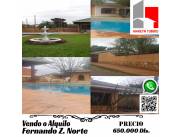 Vendo o alquilo hermosa casa F. Zona Norte CL 912