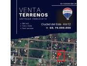 VENDO TERRENO EN CIUDAD DEL ESTE