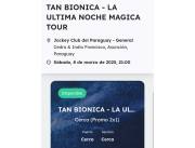 Vendo entrada para tan bionica 2x1 en cerca