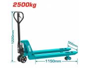 Transpaletera manual 2500Kg Total