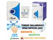 TIMBRE INALAMBRICO KRAB KBTEI36 220V