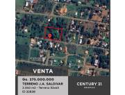 VENDO HERMOSO TERRENO EN J. AGUSTO SALVIDAR