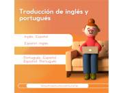 Traducción de inglés y portugués