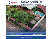 🏡 En Venta: Casa Quinta en Barrio Santa Ana, Ciudad del Este