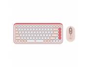 TECLADO LOGITECH 920-013053 POP ICON COMBO WIR ROSA
