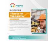 BUSCO TECNICO EN TOPOGRAFIA