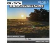 Terreno en Venta camino a Sanber