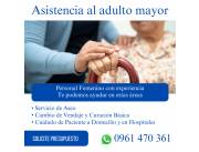 Cuidado de Paciente Adulto Mayor Aseo Curaciones a Domicilio / Hosp.