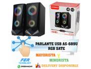 PARLANTE USB AS-689U RGB SATE