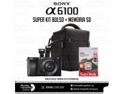 Cámara Sony A6100 Kit 16-50mm + Bolso + Memoria SD. Adquirilo en cuotas!