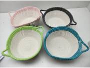 CANASTAS DE CUERDA CON MANGO