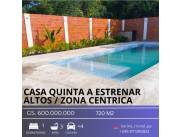 Vendo Casa Quinta en Altos a estrenar. Para vivienda o inversión