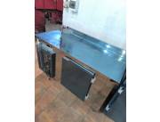 MESA INOXIDABLE REFRIGERADA FRILUX BRASILERO 1,50 METROS CON ZOCALO