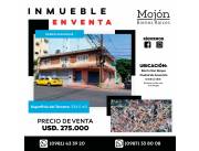 EN VENTA INMUEBLE CON SALONES COMERCIALES Y DEPARTAMENTO EN EL BARRIO SAN ROQUE