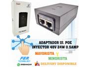 ADAPTADOR UI. POE INYECTOR 48V 24W 0.5AMP