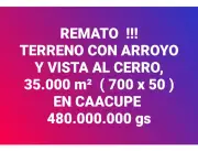 TERRENO CON ARROYO