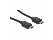 CABLE MANHATTAN HDMI(M)-HDMI(M) 322539 10M 4K/30HZ/3D NEGRO