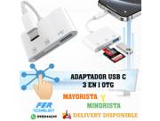 ADAPTADOR USB C 3 EN 1 OTG