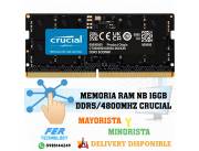 MEMORIA RAM NB 16GB DDR5/4800MHZ CRUCIAL