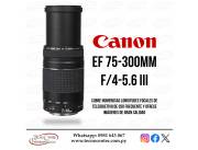 Lente Canon EF 75-300mm. Adquirila en cuotas!