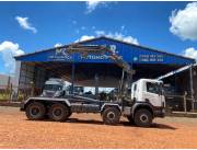 Scania 124c 420 8x4 gancho y grua