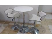 MESA (tipo bar) CIRCULAR C/ 2 SILLAS