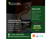¡Conecta, cautiva y convierte con una Landing Page y Hecha para resultados!