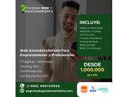¡Tu sitio Administrable bajo control con una web fácil, moderna y funcional!