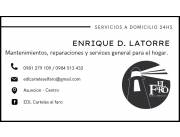 Servicio de mantenimiento y reparaciones para el hogar.