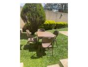 JUEGO PLEGABLE CON 4 SILLAS CUADRADA 80 CM