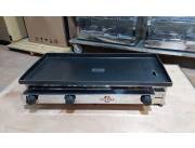 PLANCHA HAMBURGUESERA COEXMA 80X40 USO A GAS USO SOBRE MESA PLANCHA CHURRASQUERA