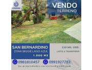VENDO TERRENO EN SAN BERNARDINO UBICADO EN ESQUINA - BARRIO COLÓN!!!..