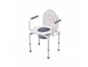SILLA SANITARIA CON POSA BRAZOS REBATIBLE