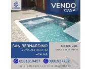 VENDO CASA EN SAN BERNARDINO - CERCANA AL ANFITEATRO!!!..