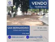 VENDO 3 TERRENOS JUNTOS EN SAN BERNARDINO - ZONA ANFITEATRO!!!..