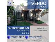 VENDO CASA EN SAN BERNARDINO!!!.. ZONA CENTRO - ESPECTACULAR UBICACIÓN!!!