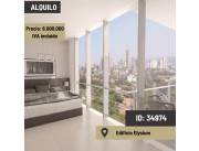 En alquiler departamento a estrenar en el Edificio Elysium en el Barrio Ycua Satí
