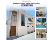 Vendo hermosa casa full amoblada y equipada en San Bernardino