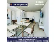 ALQUILO DEPARTAMENTO AMOBLADO DE 2 DORMITORIOS EN INSIGNIA CITY🏬📈 📍Excelente ubicación