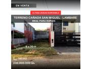 Terreno en Cañada San Miguel Lambaré sil
