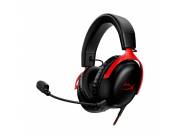 AURICULAR GAMER HYPERX HEADSET CLOUD III 727A9AA MIC/USBC/USBA/3.5MM/ROJO/NEGRO