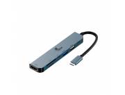 HUB XTECH XTC-571 USB-C/7 EN 1 4K/5GBPS/SD/USB-C GRIS