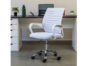 SILLA GIR DE OFICINA LEVEL VIENA (BLANCO) LVS024BL