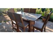 Mesa con 6 sillas nuevo de paquete, oferta día de la madre