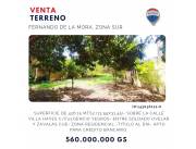 VENDO AMPLIO TERRENO EN FERNANDO ZONA SUR!