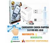 CARGADOR CARGA RAPIDA 3.0 V8 KEI-1519