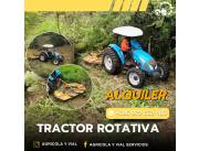 Corte de malezas tractor rotativa