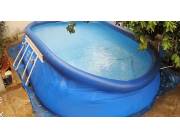 Al primero que venga !! Piscina GIGANTE de 16.000 lts Con estructura y borde inflable